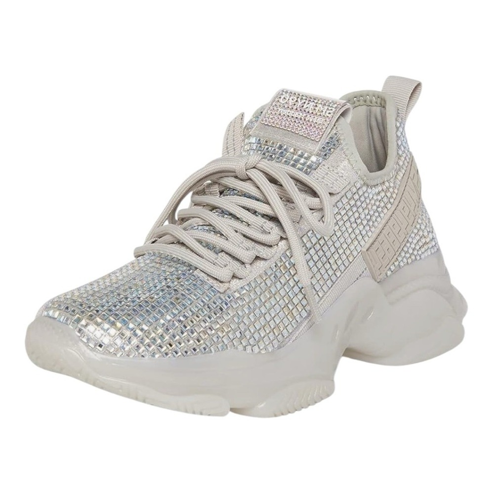 SM NY 90 Steve Madden Inspired Sneakers Rhinestone Embellished Chunky‎ Size 7.5M